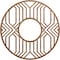 Ekena Millwork Empire Wood Fretwork Pierced Ceiling Medallion, Walnut, 38"OD x 13 7/8"ID x 1/4"T CMWP38X38X0250EPWA - alternate 1